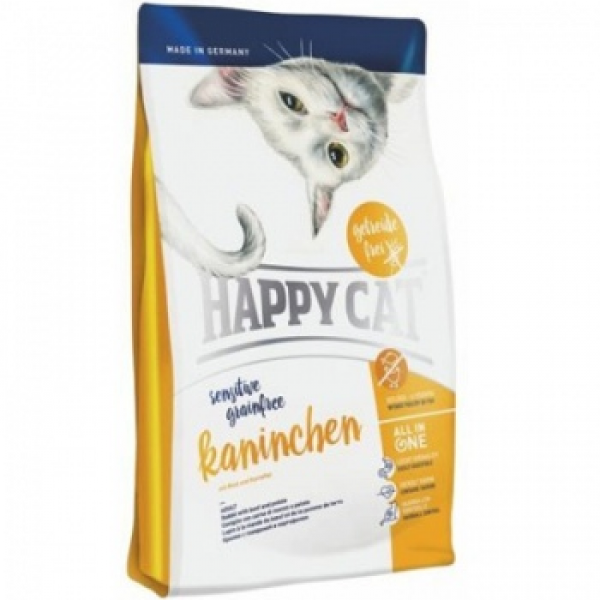 Happy Cat Sensitive Grainfree Kaninchen Беззерновой 1,4кг