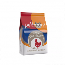 Petboom для Взрослых Кошек (Птица и Рис) 10кг