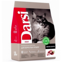 Darsi Adult для взрослых кошек (Мясное ассорти) 10кг