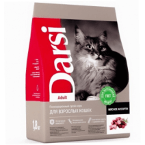 Darsi Adult для взрослых кошек (Мясное ассорти) 1,8кг