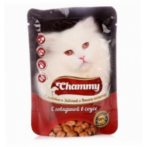 Chammy Говядина в соусе для Взрослых Кошек 85г