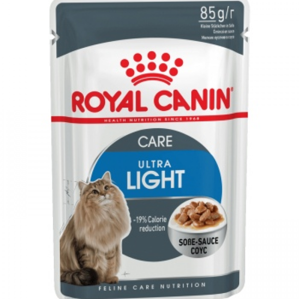 Royal Canin Ultra Light (в соусе) контроль веса 12шт*85гр
