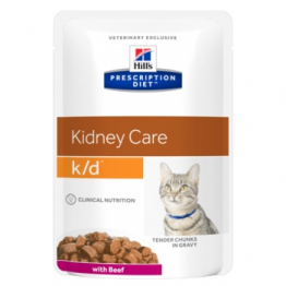 k/d для Кошек Лечение МКБ с Говядиной в соусе