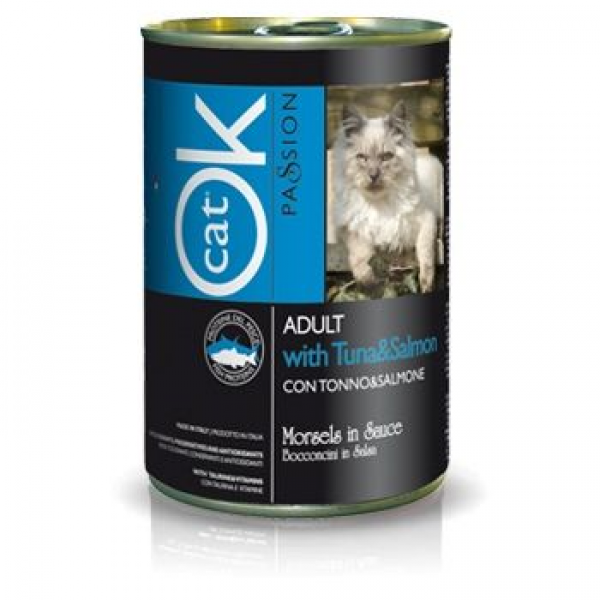 Ok cat Adult passion with Tuna and Salmon 405г