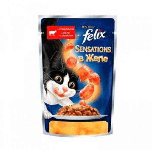 Felix Purina Говядина в Желе с Томатами 85г