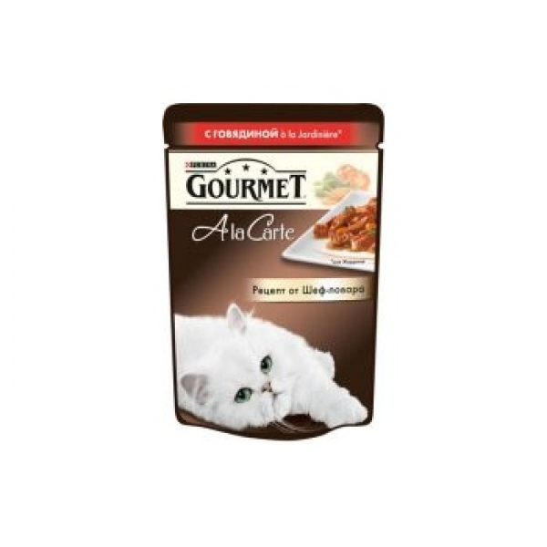 Gourmet Ala Carte говядина, морковь, томат и цукини 85г