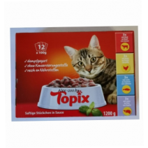 Topix Мультипак для Взрослых Кошек 100г
