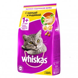 Whiskas для Взрослых кошек (Курица и индейка)