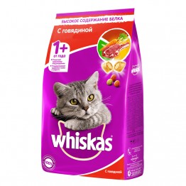 Whiskas для взрослых кошек (Говядина) 1,9кг