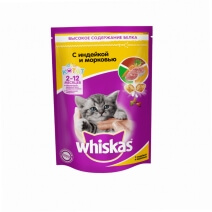 Whiskas для котят (Индейка и морковь) 350гр